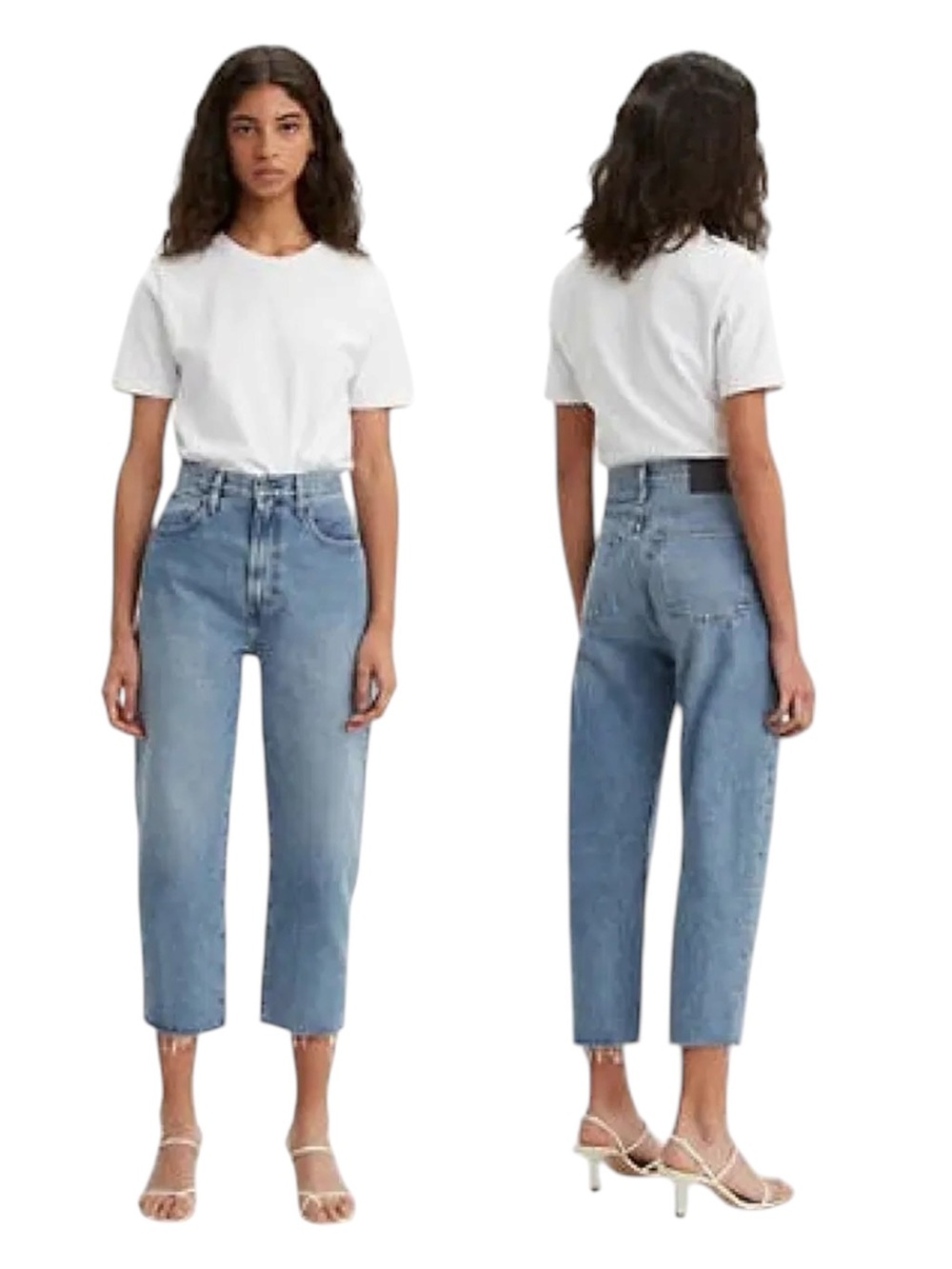 Levi’s Made & Crafted Barrel Crop Jeans Size 26 Organic Cotton